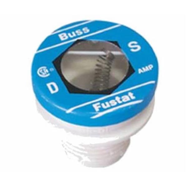 Plug Fuse, S Series, Time-Delay, 30A, 125V AC, Indicating, 10kA at 125V AC
